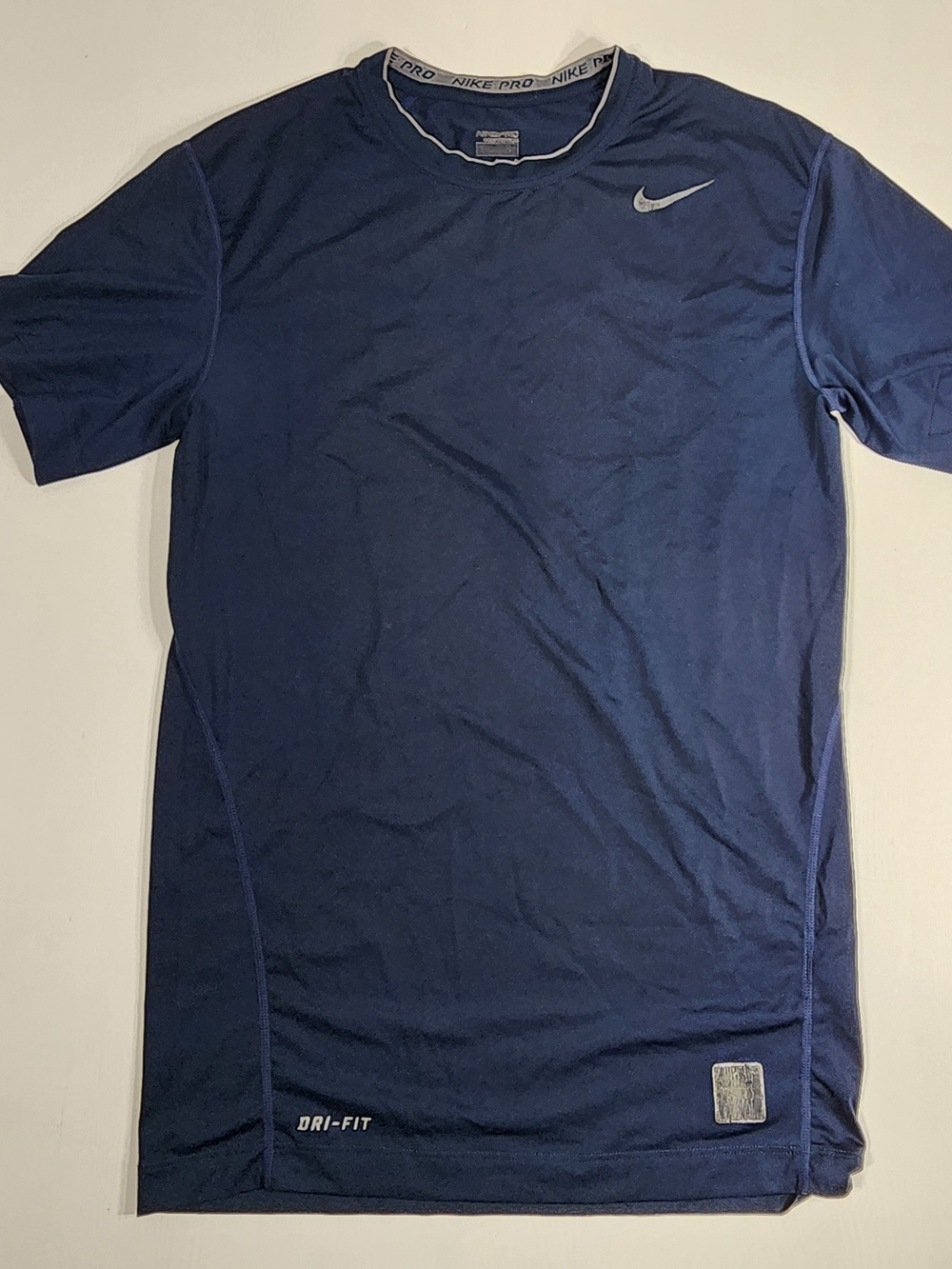 Nike Men’s Navy Dri-FIT Short Sleeve Compression Shirt